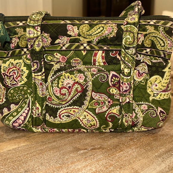 Vera Bradley Chelsea Green Paisley shoulder bag/tote - Picture 9 of 12